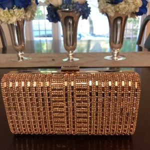 Beautiful & Elegant Rose Gold Evening Bag